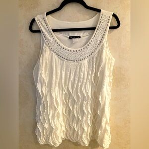 Elegant White Sleeveless Top